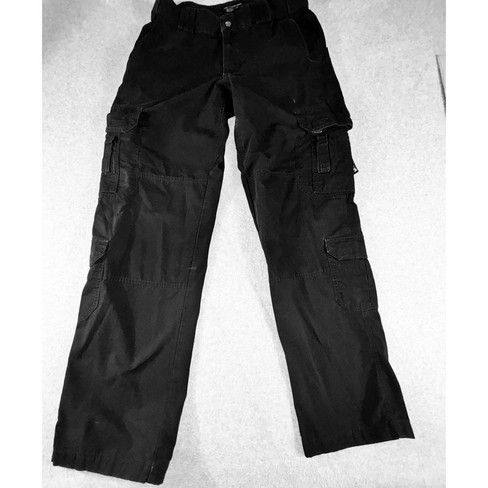 5.11 Tactical Series Pants Mens 34x30 Black Cargo Ripstop Utility Work Pants